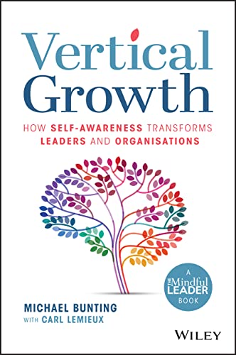 Book cover with colorful tree illustration and text: "Vertical Growth" by Michael Bunting.