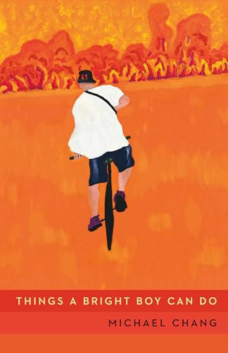 Book cover: boy on bicycle, orange background, title "Things a Bright Boy Can Do".