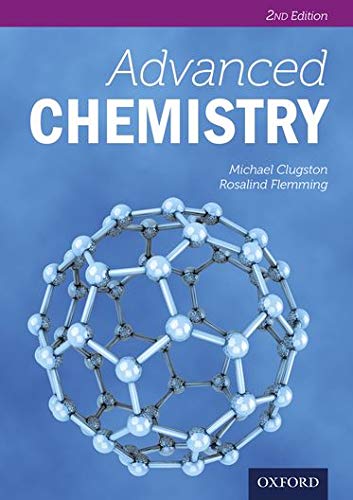 Cover of “Advanced Chemistry” textbook, second edition, with molecular graphic.