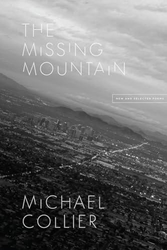 Book cover: “The Missing Mountain” by Michael Collier, with a city landscape.