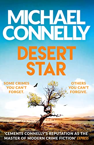 Book cover: "Desert Star" by Michael Connelly, with a desert landscape.
