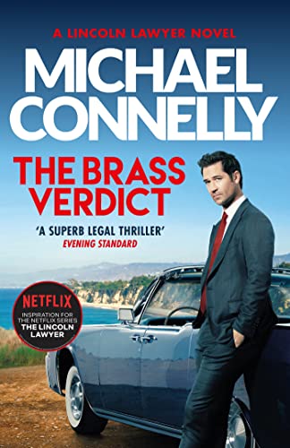 Book cover: Man in suit leaning on a classic car, coastal view.
