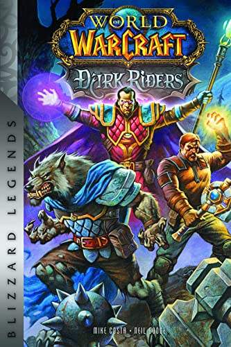 Book cover art featuring a werewolf, a mage, and a warrior in fantasy armor.