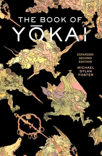 Book cover with title The Book of Yokai against a black background with monster illustrations.