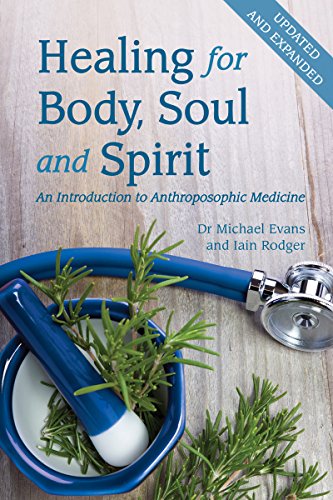 Book cover with stethoscope, mortar & pestle, and rosemary sprigs.
