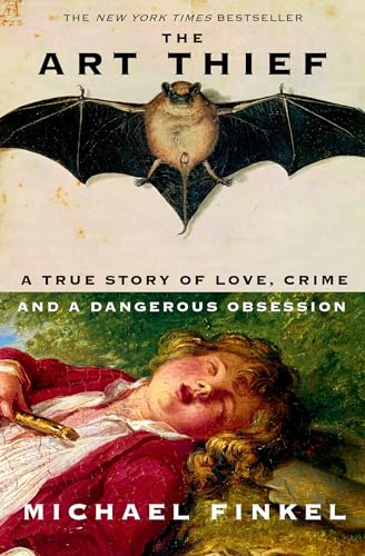Book cover showing a bat above a sleeping person in a red coat.