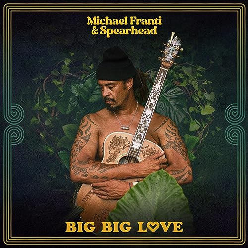 CD cover: Michael Franti with guitar, surrounded by lush greenery.