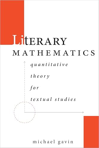 Book cover: "Literary Mathematics" with red and white design, author Michael Gavin.