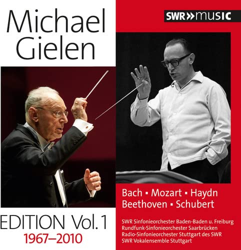 CD cover featuring conductor Michael Gielen in two images, with text details.