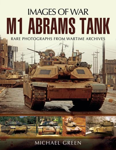 Book cover featuring a tan M1 Abrams tank with soldiers in a city.
