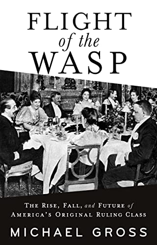 Book cover: "Flight of the WASP" with a vintage photo of a formal dinner.