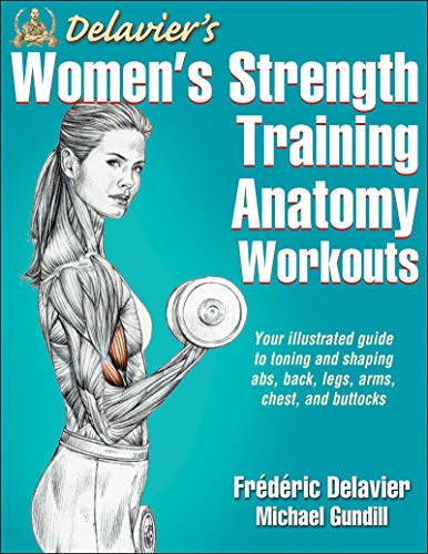 Book cover featuring a woman lifting a weight, with anatomical illustrations.