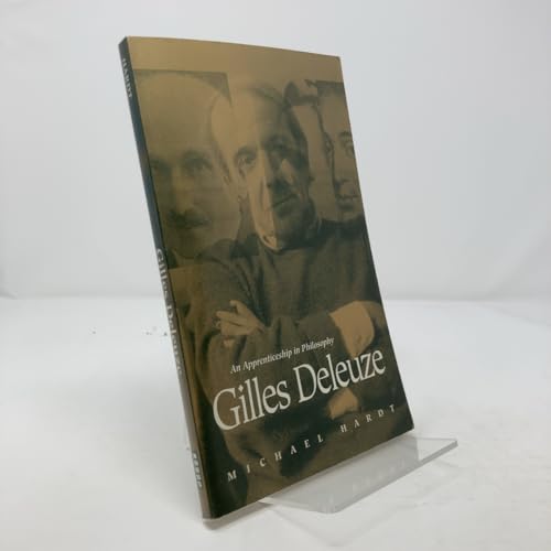 Book cover featuring a portrait of Gilles Deleuze, titled “An Apprenticeship in Philosophy.”