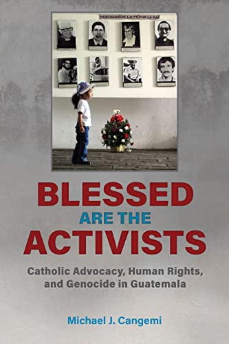 Book cover: child before portraits, red title "Blessed Are The Activists.