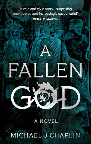 Book cover: dark teal and black with figures and ornate silver design.