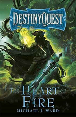 Fantasy book cover featuring a cloaked figure with a dragon and glowing orb.