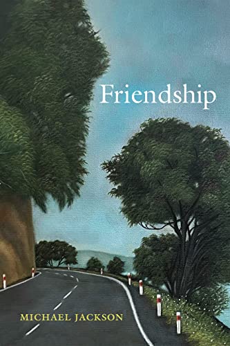 Book cover with painted landscape, road, and the title "Friendship" by Michael Jackson.