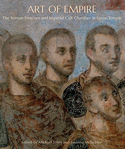 Book cover featuring faded Roman fresco portraits of men in armor.