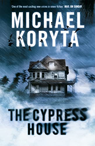 Book cover: Dilapidated house with dark sky and flying birds.