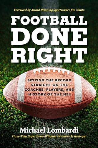 Book cover: "Football Done Right" with a football on grass.