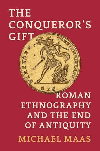 Book cover: "The Conqueror's Gift" with a Roman coin illustration.