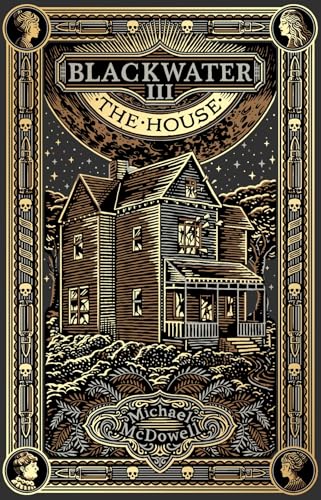 Book cover depicting a detailed, ornate illustration of a large house.
