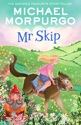 Book cover: girl riding a pony with a small man below.