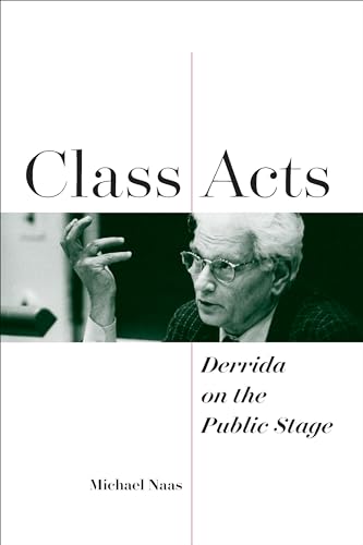Book cover featuring Jacques Derrida in a black and white photograph.