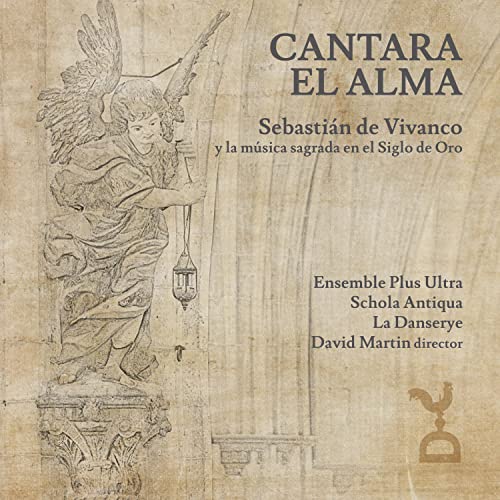 CD cover: Angel illustration with text naming composers and performers.