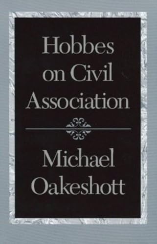 Book cover titled Hobbes on Civil Association by Michael Oakeshott with a marbled border.