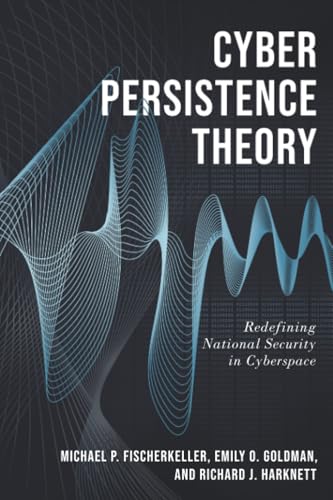 Book cover: “Cyber Persistence Theory” with abstract blue wave graphics.