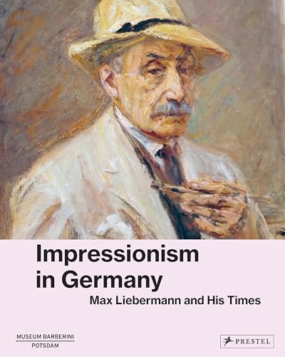 Portrait of Max Liebermann, a painter, on book cover for “Impressionism in Germany.”
