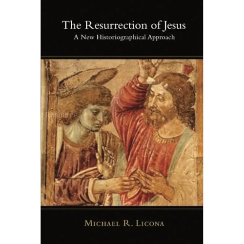 Book cover: "The Resurrection of Jesus" with religious artwork and author name.