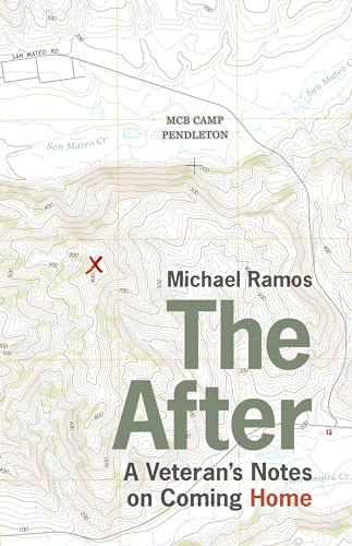 Book cover with topographic map background and bold title, “The After.”