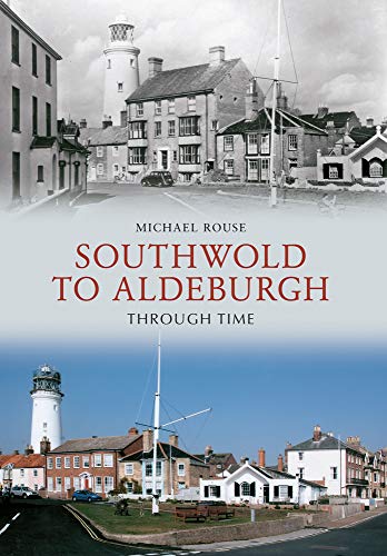 Book cover: coastal town scenes, old and new, with a lighthouse.