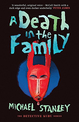 Book cover: "A Death in the Family" featuring a red African mask.
