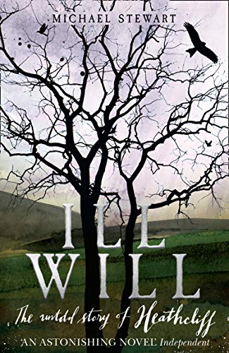 Book cover: bare trees against a stormy sky, title “Ill Will”.