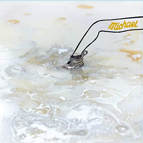 CD cover: abstract white and beige marbled background with a black string.