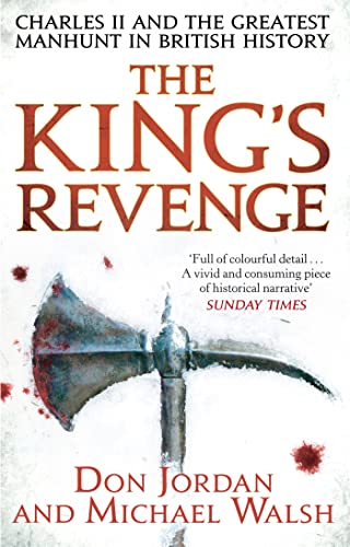 Book cover: "The King's Revenge" with an axe image and red splatters.