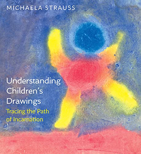 Book cover featuring a colorful, abstract child-like drawing against a blue textured background.