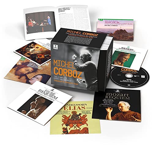 Michel Corboz CD box set with accompanying booklets and discs.