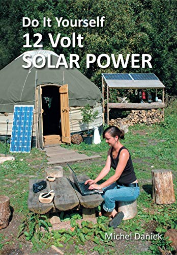 Book cover: woman with laptop, yurt, and solar panels outdoors.