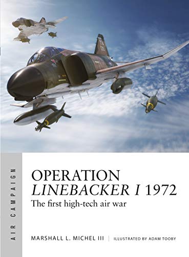 Book cover depicting US fighter jets with “Operation Linebacker I 1972” text.