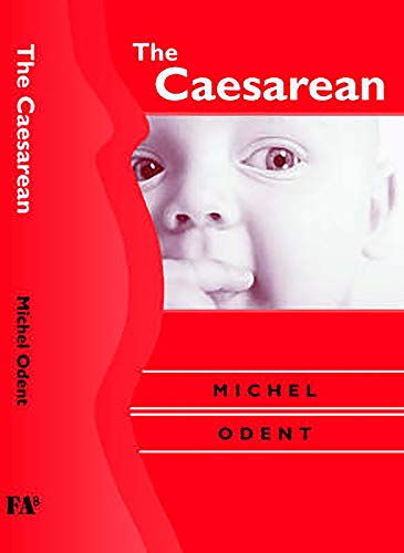 Book cover: “The Caesarean” with a baby’s face and red background.