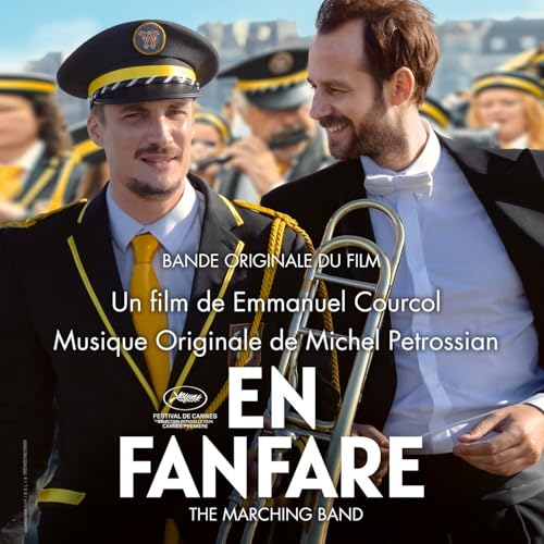 CD cover for “En Fanfare” featuring two men and a marching band.