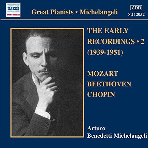 CD cover featuring pianist Arturo Benedetti Michelangeli in black and white.