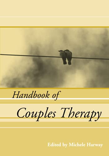 Book cover: "Handbook of Couples Therapy" with birds on a wire.