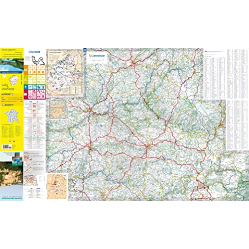Folded Michelin map of Aveyron and Tarn regions, France, with roads and details.