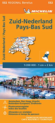 Map of southern Netherlands with roads, cities, and geographical features on paper or cardboard.