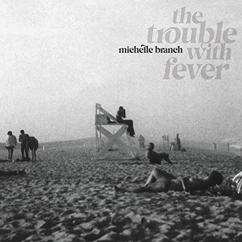 Michelle Branch album cover: beach scene with people and a lifeguard stand.